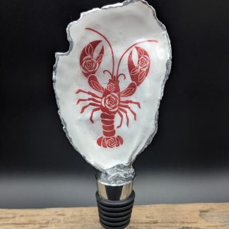 Red Rose Lobster Wine Bottle Stopper Stainless Steel