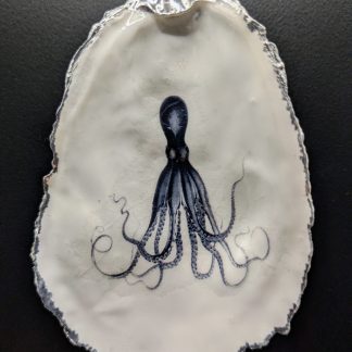 Octopus On An Oyster Shell Magnet
