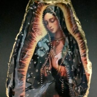 Our Lady of Guadalupe The Blessed Virgin Mary Magnet On An Oyster Shell