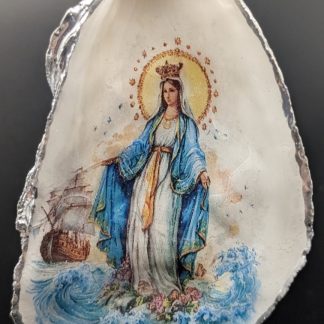 The Virgin Mary On Water On An Oyster Shell